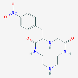 3-[(4-Nitrophenyl)methyl]-1,4,7,10-tetraazacyclododecane-2,6-dione