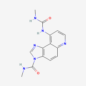 N-methyl-9-(methylcarbamoylamino)imidazo[4,5-f]quinoline-3-carboxamide