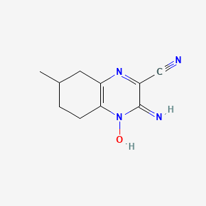 4-Hydroxy-3-imino-7-methyl-5,6,7,8-tetrahydroquinoxaline-2-carbonitrile