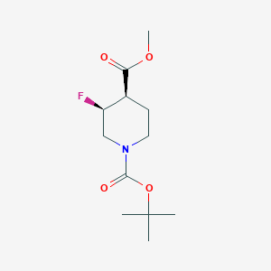 1-O-tert-butyl 4-O-methyl (3S,4R)-3-fluoropiperidine-1,4-dicarboxylate