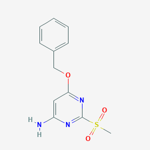 6-(Benzyloxy)-2-(methanesulfonyl)pyrimidin-4-amine