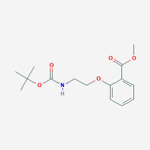 molecular formula C15H21NO5 B14009088 Methyl 2-(2-(tert-butoxycarbonylamino)ethoxy)benzoate 