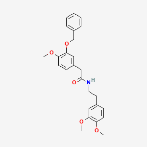 N-[2-(3,4-dimethoxyphenyl)ethyl]-2-(4-methoxy-3-phenylmethoxyphenyl)acetamide