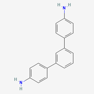 molecular formula C18H16N2 B14009105 4-[3-(4-aminophenyl)phenyl]aniline 