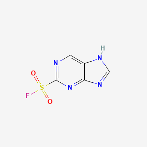 molecular formula C5H3FN4O2S B14009112 7H-purine-2-sulfonyl Fluoride CAS No. 1869-08-5