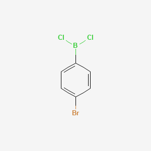 molecular formula C6H4BBrCl2 B14009121 (4-Bromophenyl)(dichloro)borane CAS No. 4250-49-1