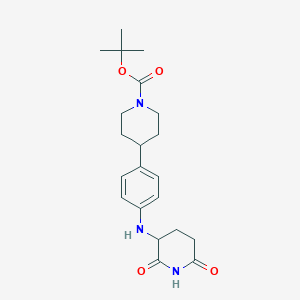 1-Piperidinecarboxylic acid, 4-[4-[(2,6-dioxo-3-piperidinyl)amino]phenyl]-, 1,1-dimethylethyl ester