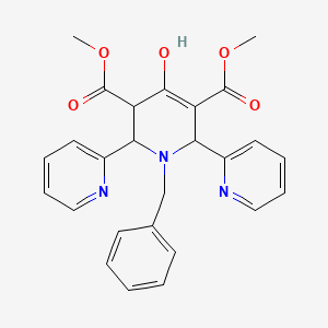 dimethyl 1-benzyl-4-hydroxy-2,6-dipyridin-2-yl-3,6-dihydro-2H-pyridine-3,5-dicarboxylate