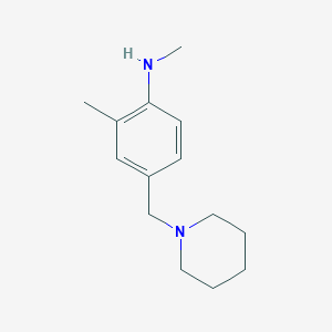 Benzenamine, N,2-dimethyl-4-(1-piperidinylmethyl)-