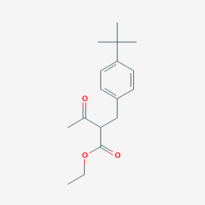 molecular formula C17H24O3 B1400915 Ethyl 2-(4-tert-butylbenzyl)-3-oxobutanoate CAS No. 36600-71-2