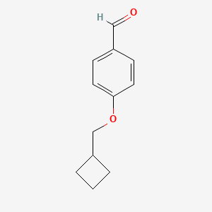 molecular formula C12H14O2 B1400916 4-(Cyclobutylmethoxy)benzaldehyde CAS No. 164521-00-0