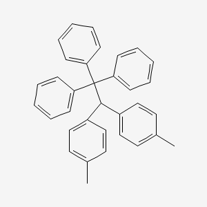 molecular formula C34H30 B14009174 1,1'-(2,2,2-Triphenylethane-1,1-diyl)bis(4-methylbenzene) CAS No. 41136-95-2