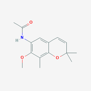 molecular formula C15H19NO3 B14009181 n-(7-Methoxy-2,2,8-trimethyl-2h-chromen-6-yl)acetamide CAS No. 50637-47-3