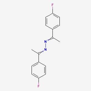 molecular formula C16H14F2N2 B14009186 1,2-Bis(1-(4-fluorophenyl)ethylidene)hydrazine 