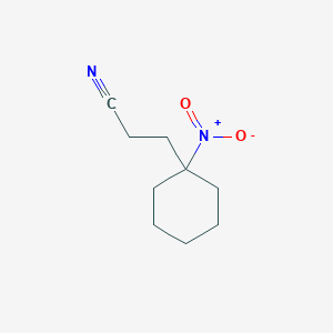 3-(1-Nitrocyclohexyl)propanenitrile