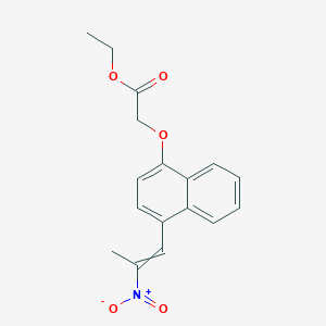 Ethyl 2-[4-(2-nitroprop-1-enyl)naphthalen-1-yl]oxyacetate