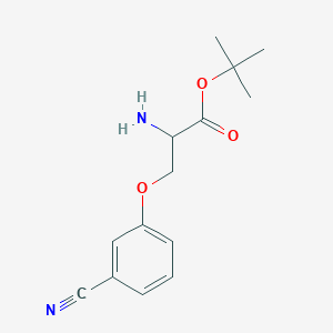 Tert-butyl 2-amino-3-(3-cyanophenoxy)propanoate