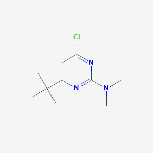 molecular formula C10H16ClN3 B1400922 4-(tert-butyl)-6-chloro-N,N-dimethylpyrimidin-2-amine CAS No. 1250915-69-5