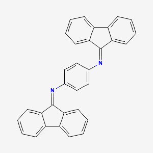 molecular formula C32H20N2 B14009223 N1,N4-di(9H-fluoren-9-ylidene)-1,4-benzenediamine CAS No. 41614-43-1