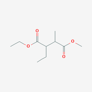 molecular formula C10H18O4 B14009234 1-Ethyl 4-methyl 2-ethyl-3-methylbutanedioate CAS No. 6963-51-5