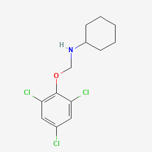 n-[(2,4,6-Trichlorophenoxy)methyl]cyclohexanamine