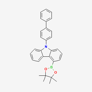 9-([1,1'-Biphenyl]-4-yl)-4-(4,4,5,5-tetramethyl-1,3,2-dioxaborolan-2-yl)-9H-carbazole