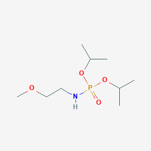 molecular formula C9H22NO4P B14009278 Dipropan-2-yl(2-methoxyethyl)phosphoramidate CAS No. 35812-38-5