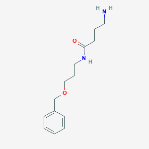 molecular formula C14H22N2O2 B1400928 4-Amino-N-(3-benzyloxypropyl)-butyramide CAS No. 1291526-70-9