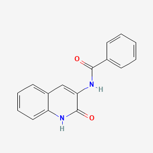 molecular formula C16H12N2O2 B14009284 N-(2-Hydroxyquinolin-3-yl)benzenecarboximidic acid CAS No. 6635-81-0