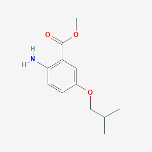 molecular formula C12H17NO3 B1400930 2-氨基-5-异丁氧基苯甲酸甲酯 CAS No. 1103931-28-7