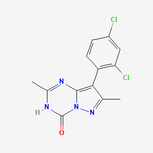 8-(2,4-Dichloro-phenyl)-2,7-dimethyl-3H-pyrazolo[1,5-a][1,3,5]triazin-4-one