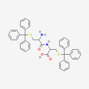 molecular formula C44H40N2O3S2 B14009309 s-Tritylcysteinyl-s-tritylcysteine CAS No. 35959-69-4