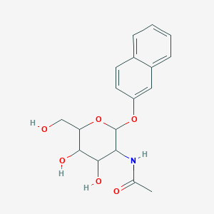 N-[4,5-Dihydroxy-6-hydroxymethyl-2-(naphthalen-2-yloxy)-tetrahydro-pyran-3-yl]-acetamide