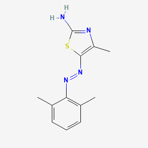 N-[(2-Imino-4-methyl-1,3-thiazol-5-ylidene)amino]-2,6-dimethyl-aniline