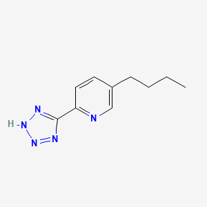 molecular formula C10H13N5 B14009349 5-butyl-2-(2H-tetrazol-5-yl)pyridine CAS No. 39256-39-8