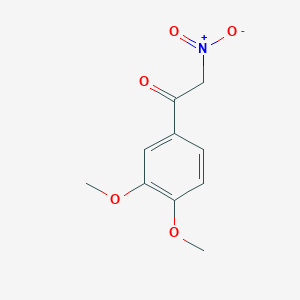 molecular formula C10H11NO5 B14009370 Ethanone, 1-(3,4-dimethoxyphenyl)-2-nitro- CAS No. 46729-91-3