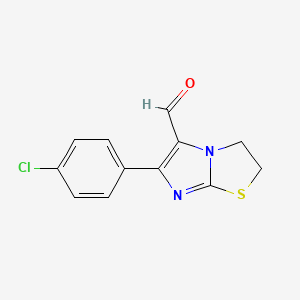 6-(4-Chlorophenyl)-2,3-dihydroimidazo[2,1-b][1,3]thiazole-5-carbaldehyde