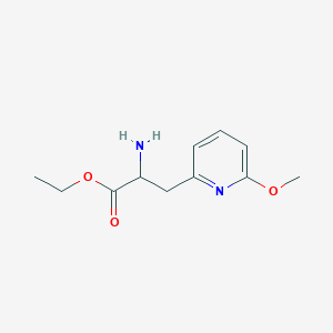 Ethyl 2-amino-3-(6-methoxypyridin-2-yl)propanoate