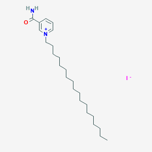 molecular formula C24H43IN2O B14009401 3-Carbamoyl-1-octadecylpyridin-1-ium iodide CAS No. 35096-56-1