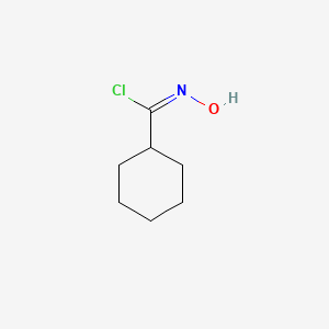 molecular formula C7H12ClNO B14009421 N-Hydroxycyclohexanecarbimidoyl chloride 