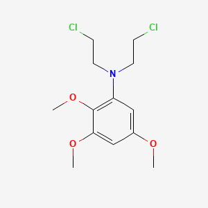 molecular formula C13H19Cl2NO3 B14009427 n,n-Bis(2-chloroethyl)-2,3,5-trimethoxyaniline CAS No. 27077-08-3