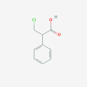 molecular formula C9H9ClO2 B14009446 3-Chloro-2-phenylpropanoic acid CAS No. 5441-69-0