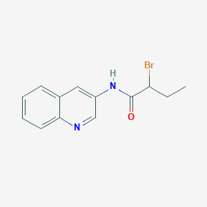 molecular formula C13H13BrN2O B1400945 2-Bromo-N-quinolin-3-ylbutanamide CAS No. 1365962-60-2