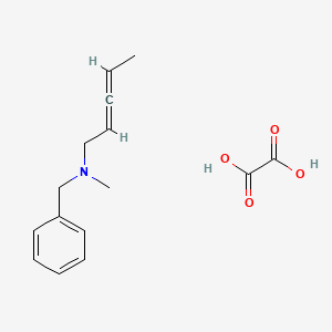 molecular formula C15H19NO4 B14009458 N-Benzyl-N-methyl-2,3-pentadien-1-amine oxalate CAS No. 85506-92-9