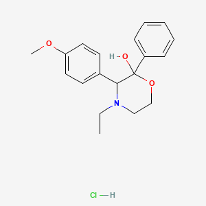 4-Ethyl-3-(4-methoxyphenyl)-2-phenylmorpholin-2-ol hydrochloride