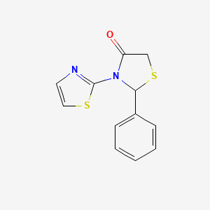 2-Phenyl-3-(1,3-thiazol-2-yl)-1,3-thiazolidin-4-one