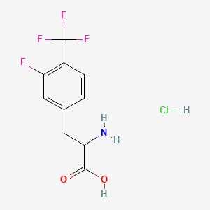 2-Amino-3-(3-fluoro-4-(trifluoromethyl)phenyl)propanoic acid hydrochloride