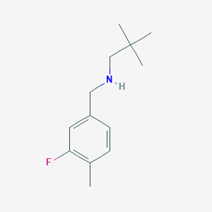 molecular formula C13H20FN B1400950 (2,2-Dimethylpropyl)[(3-fluoro-4-methylphenyl)methyl]amine CAS No. 1341595-49-0