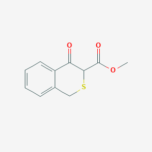 molecular formula C11H10O3S B14009527 Methyl 4-oxo-3,4-dihydro-1H-2-benzothiopyran-3-carboxylate CAS No. 59961-17-0