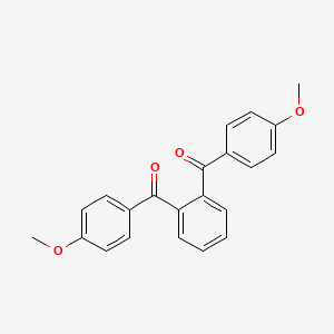 molecular formula C22H18O4 B14009529 [2-(4-Methoxybenzoyl)phenyl]-(4-methoxyphenyl)methanone CAS No. 7477-28-3